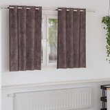  Baršunaste zavjese sa zavjesama 2 pcs Smeđa 140 x 140 cm Baršun | shoptok.hr
