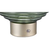 Tri O Zelena/zlata LED zatemnitvena namizna svetilka s steklenim senčnikom (višina 14,5 cm) Earl – | Shoptok.si