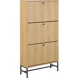 Actona Preklopni ormarić za cipele u dekoru hrasta u prirodnoj boji 72x140x25 cm Albany – | shoptok.hr