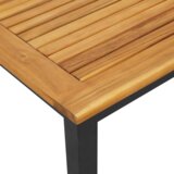  Ležaljka na suncu crna 200x55x35 cm masivno bagremovo drvo | shoptok.hr