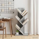  Polica za knjige drvo 4-razine 30 x 18 x 60 cm Siva Sonoma Cijene