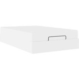  Okvir kreveta s madracem Čista bijela 120 x 190 cm Umjetna koža | shoptok.hr