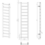 Sapho kupatilski radijator dina 138x30 cm beo | Eponuda.com