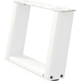  Noge za klubsko mizico v obliki črke U, 2 kosa, bele barve, 50 x (30-31) cm, jeklo, (22123661) | Shoptok.si