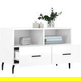 TV ormarić sjajni bijeli 80 x 36 x 50 cm od konstruiranog drva | shoptok.hr