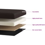  Sklopiva klupa za pohranu Smeđa 180 kg 80 L 77 x 38 x 38 cm PVC | shoptok.hr