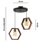 Opviq Luster Hexagon Double Dark B Glass | Eponuda.com