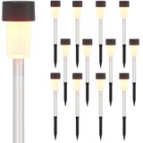 vidaXL Sončne luči za zunanjo uporabo z zemeljskim klinom 12 pcs, (5000358784) | Shoptok.si