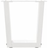  Noge za klub stolić V-oblika 2 kom Bijele 40 x (30-31,3) cm Čelik | Shoptok.si