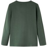  Dječja majica dugih rukava tamnozelena 92 | shoptok.hr