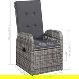  5-dijelni vrtni blagovaonski set sivi | shoptok.hr