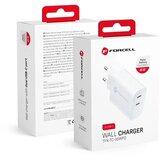 forcell Stenski polnilec z 2 USB vtičnicama tipa C – 3A 35W s PD in funkcijo Quick Charge 4.0 | Shoptok.si