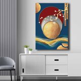  70100NISC-037 beige grey red blue decorative canvas painting Cene