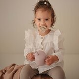 Mushie silikonski lonček s slamico training cup soft lilac | Shoptok.si