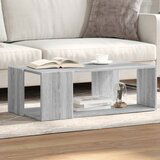 vidaXL Klubska mizica siva sonoma 89,5x48x30 cm inženirski les | Shoptok.si
