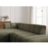Bobochic Paris Zelena kotna sedežna garnitura iz tkanine bouclé (levi kot/z ležalnikom) Annecy – | Shoptok.si