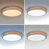 Brilagi LED prigušiva svetiljka PILANA LED/48W/230V hrast/bež prečnik 40 cm + sa daljinskim upravljačem | Eponuda.com