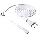 Akyga tok adapterski kabel [1x evropski moški konektor - 1x ženski konektor za manjše naprave C7] 3.00 m bela, (20519223) | Shoptok.si