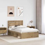  Konstrukcija postelje Oreh 120 x 200 cm Masivno borovo les, (5000103190) | Shoptok.si