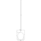  Ondaluce - Visilica na sajli THELMA 1xE27/15W/230V Ø 19,5 cm crna/dimljeno-siva | Eponuda.com
