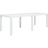  Vrtni stol bijeli 220 x 90 x 72 cm plastika s izgledom ratana | shoptok.hr