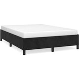  Posteljni okvir črna 140x200 cm žamet, (20724455) | Shoptok.si