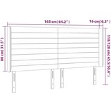  Uzglavlje tamnoplavo 163x16x118/128 cm baršunasto | shoptok.hr
