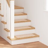 vidaXL Tepih za stepenice Krem Poliester 25 x 60 cm Protiv klizanja Cijene
