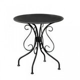 Olimp Sport Baštenski sto okrugli Moka crna | ePonuda.com