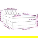 Box Spring krevet s madracem ružičasti 120x220 cm samt - Ružičasta 120 x 220 cm Dizajn s gumbima | shoptok.hr