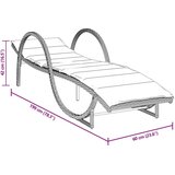  Ležaljka za sunčanje s jastukom 60x199x42 cm poliratan | shoptok.hr