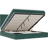  Okvir kreveta s madracima tamnozeleni 200x200cm baršunasti | shoptok.hr