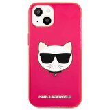 Karl Lagerfeld Originalen ovitek KLHCP13SCHTRP za iPhone 13 Mini pink silikonska zaščita - Choupetts head | Shoptok.si