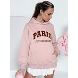 DStreet Bluza damska oversize z kapturem PARISSIA różowa | Shoptok.si