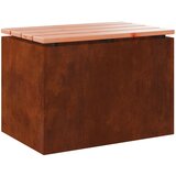  Vrtna klupa Rđa 60 x 40 x 43 cm Otporni čelik | shoptok.hr