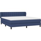  Box spring postelja z vzmetnico modra 180x200 cm blago, (20896115) | Shoptok.si