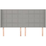  Uzglavlje s ušima svjetlosivo 203x16x118/128 cm od tkanine | Eponuda.ba