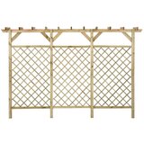 Furnova Vrtna ograja s pergolo 300x50x200 cm impregnirana borovina, (21919060) | Shoptok.si