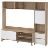Tvilum Bel/v naravni barvi TV komplet v hrastovem dekorju 209x183x48 cm Next – | Shoptok.si