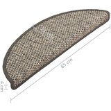  Samolepilne preproge za stopnice sisal 15 kosov 65x21x4 cm, (20753379) | Shoptok.si
