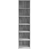  Visoka komoda siva boja hrasta 45x41x185 cm konstruirano drvo | shoptok.hr
