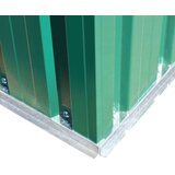 vidaXL Vrtna skladiščna lopa zelena kovinska 204x132x186 cm | Shoptok.si