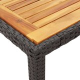  3-dijelni bistro set s jastucima crni od poliratana | shoptok.hr