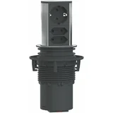 BAC-ELEVATOR potopni stebriček 2xSchuko-C 1xSchuko-F 928.003