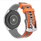 INF Zamenljiva silikonska zapestnica za Huawei GT6 in GT6 Pro, 22mm Grey Orange, (5000264477) | Shoptok.si