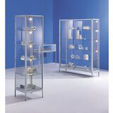 eurokraft pro Vitrina, izvedba kot vitrina v obliki omarice, širina 1000 mm, 2 drsnih vrat | Shoptok.si