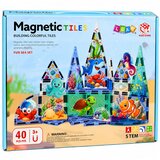 Magnetic Construction Blocks Sea Animals Ocean 40 pcs. | shoptok.hr