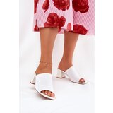 Boto Women's Heeled Block Sandals White Wenilan | Shoptok.si