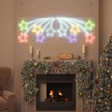 vidaXL Božićna zvijezda s 432 LED svjetlima Šareni 180 x 57 cm PVC | shoptok.hr