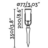 Faro 70037 - LED spoljašnja svetiljka SLOT-35 LED/14W/230V IP65 3000K | Eponuda.com